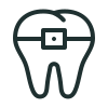 Traditional braces icon